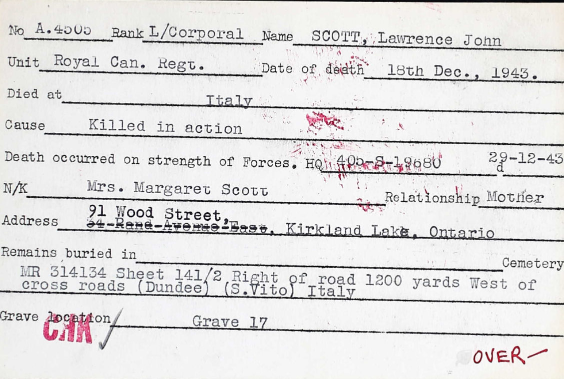 Circumstances of death