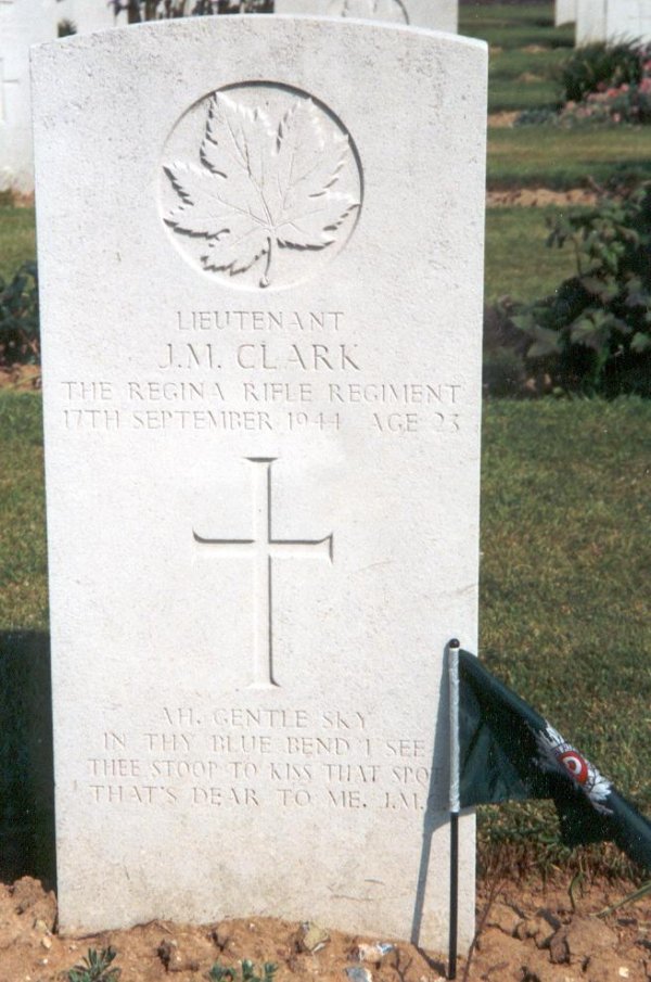 Grave marker for James Murray Clark