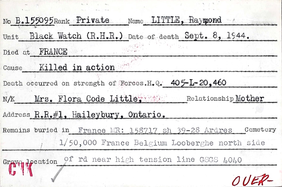 Circumstances of death