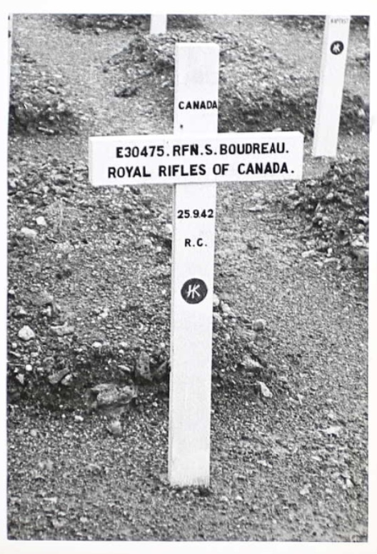 Temporary grave marker