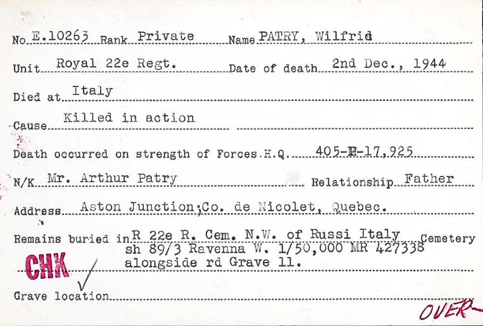 Circumstances of death