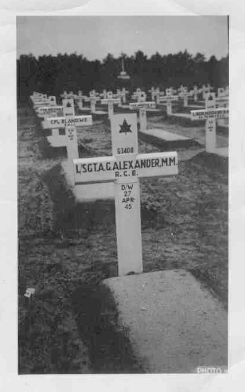 Temporary grave marker