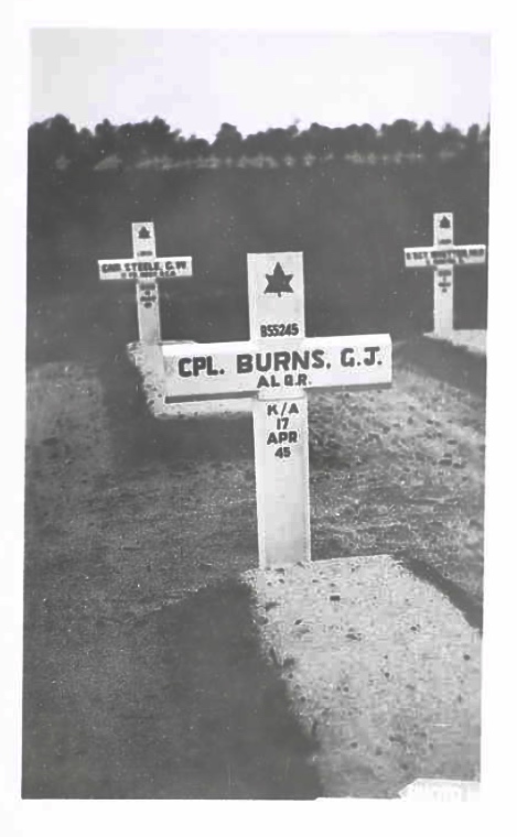 Temporary grave marker