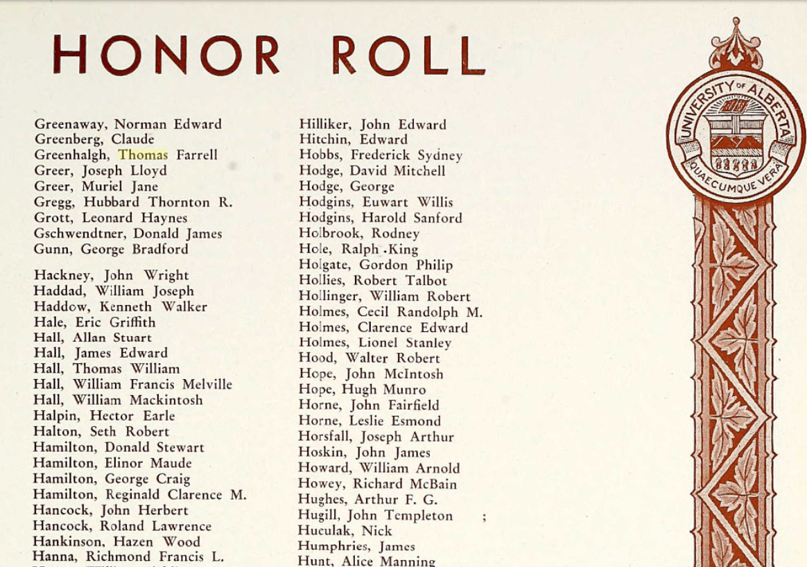 Honour Roll
