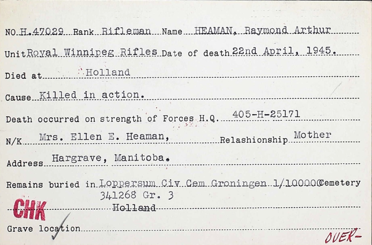 Circumstances of death