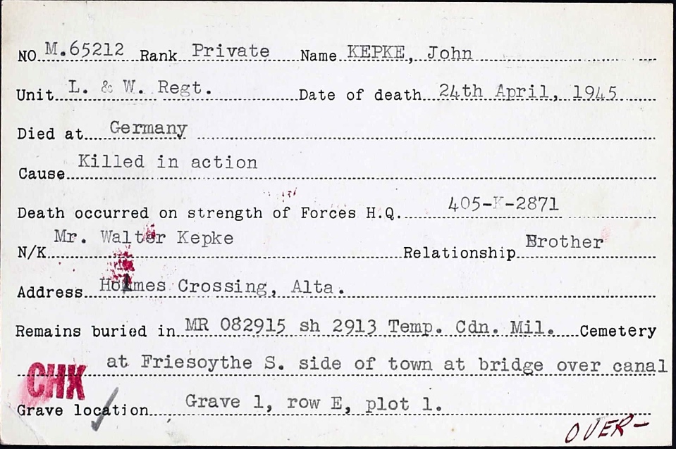 Circumstances of death