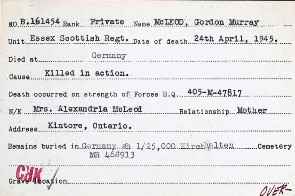 Circumstances of death