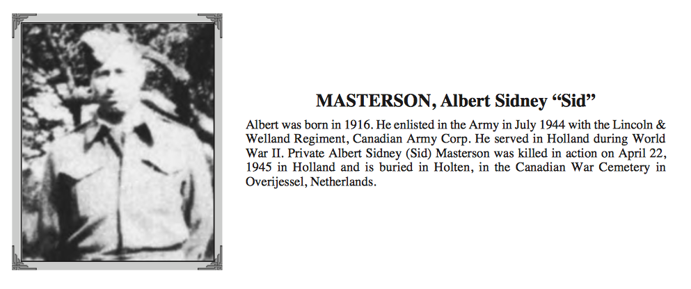 Photo of ALBERT SIDNEY MASTERSON