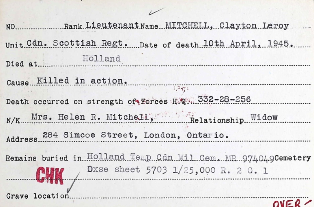 Circumstances of death