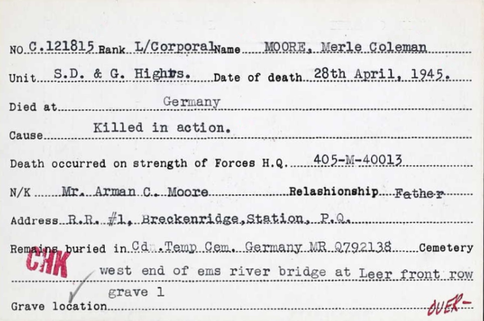 Circumstances of death