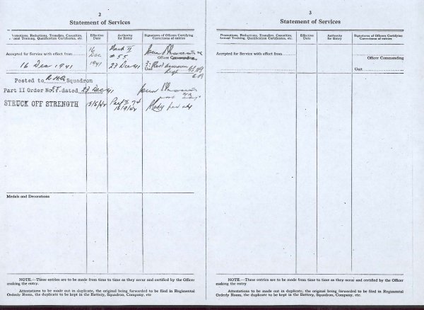 Statement of Service Form