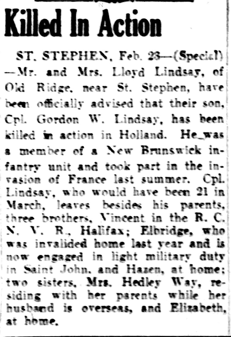 Photo of Gordon William Lindsay