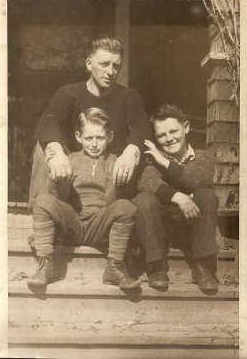 Photo of James Love in back with David and Max