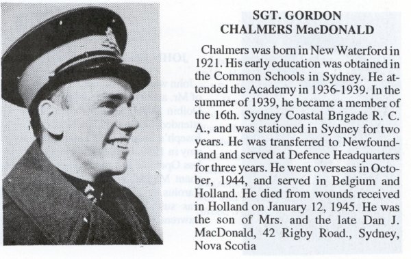 Photo of Gordon Chalmers MacDonald