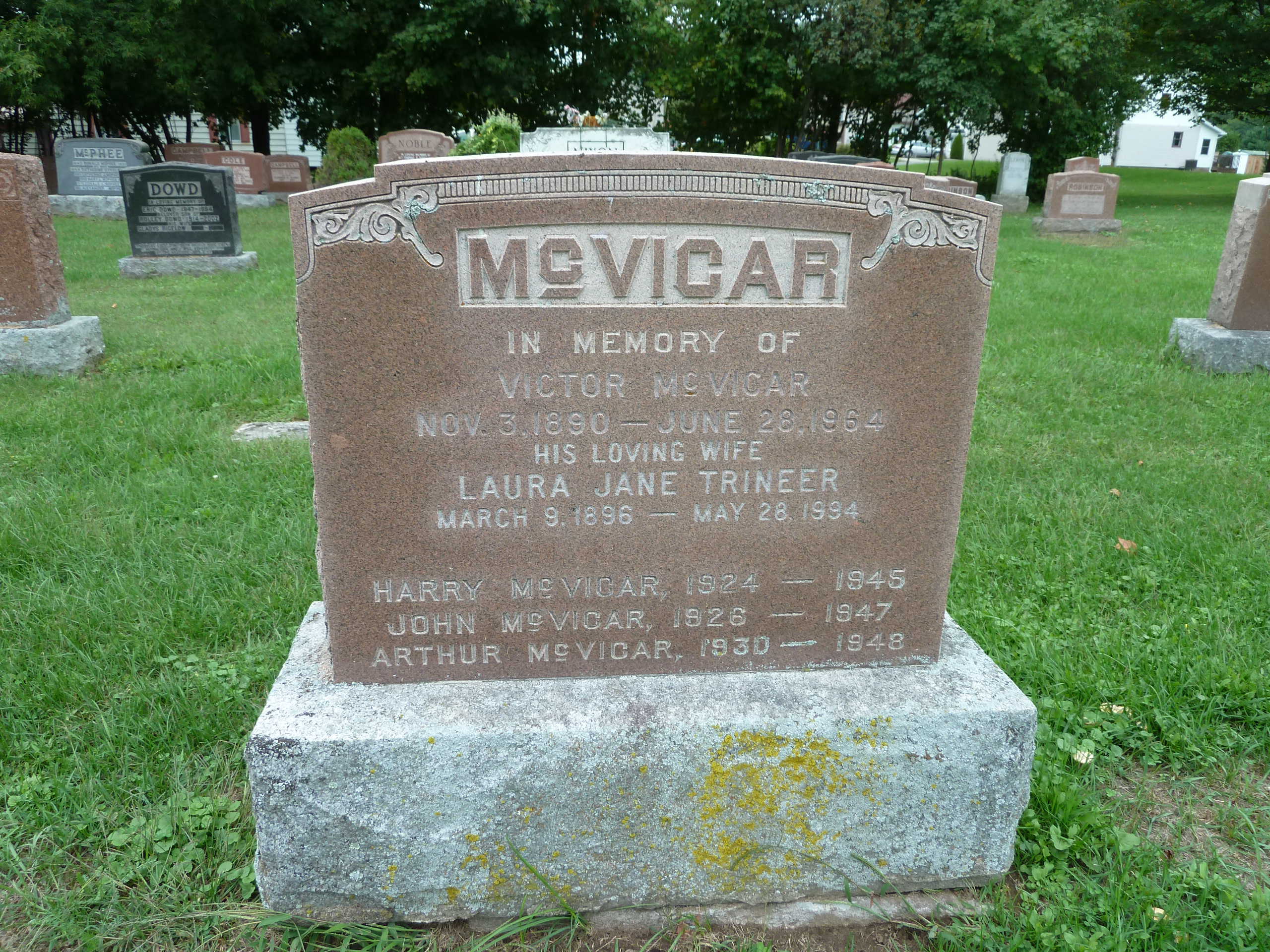 Grave marker