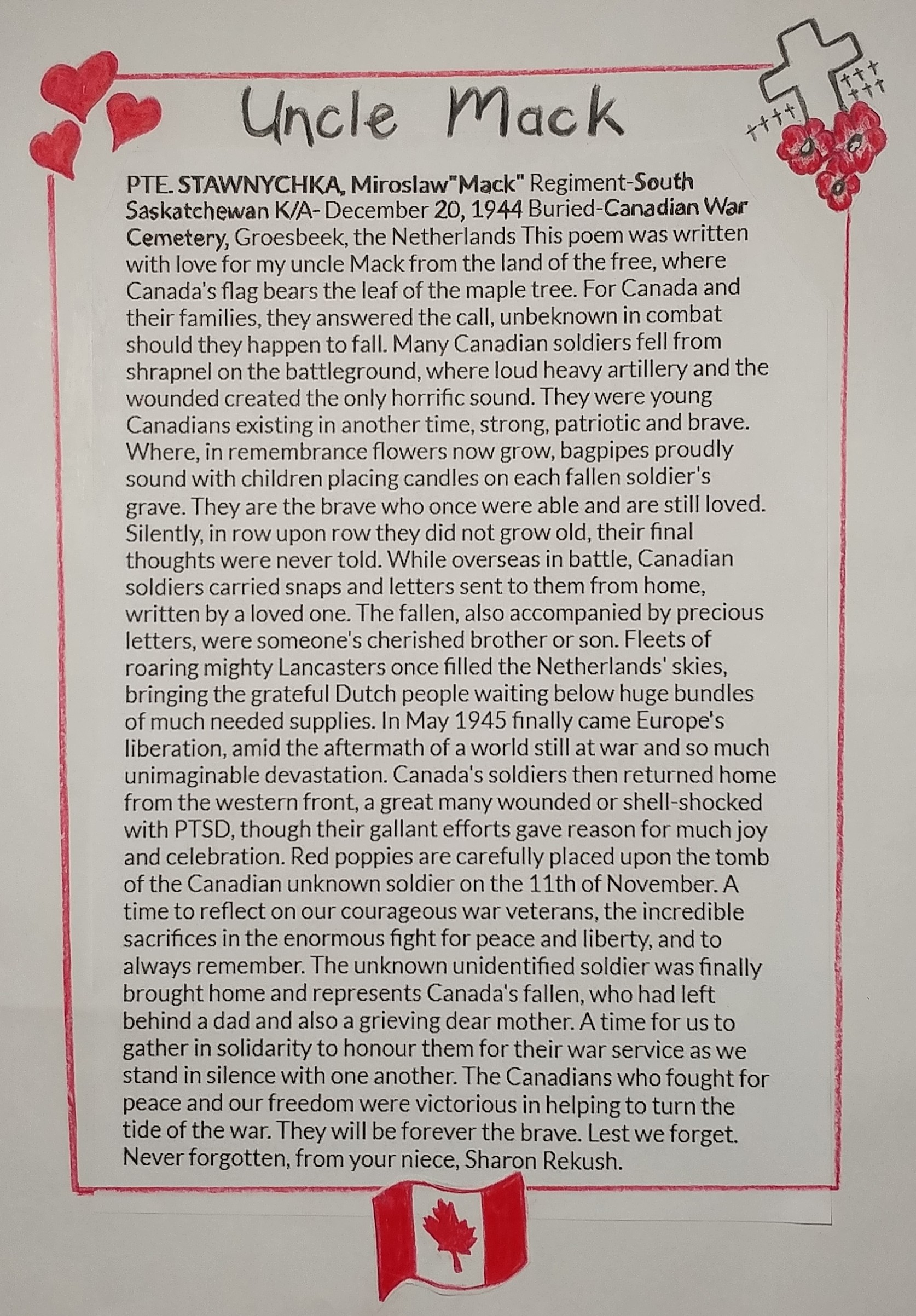 Remembrance Day Poem