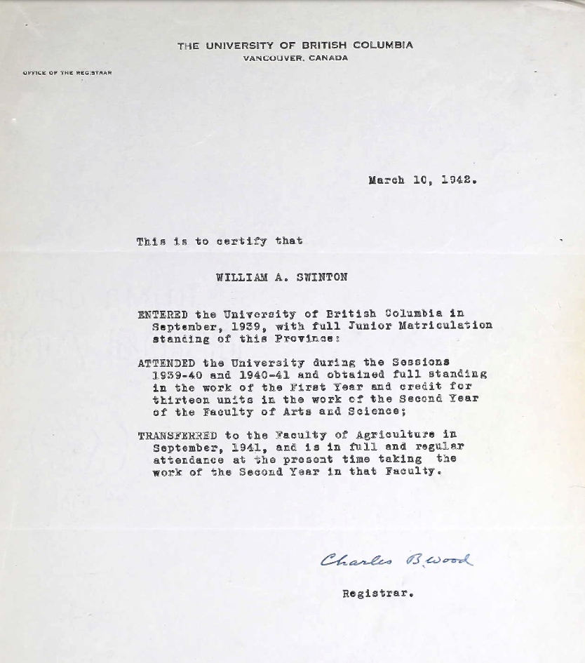 Letter of recommendation