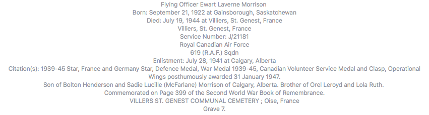 EWART LAVERNE MORRISON