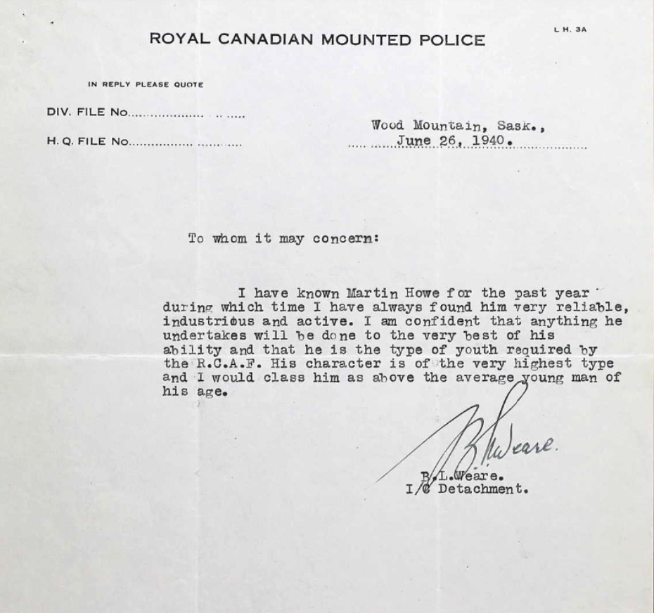 Letter of recommendation