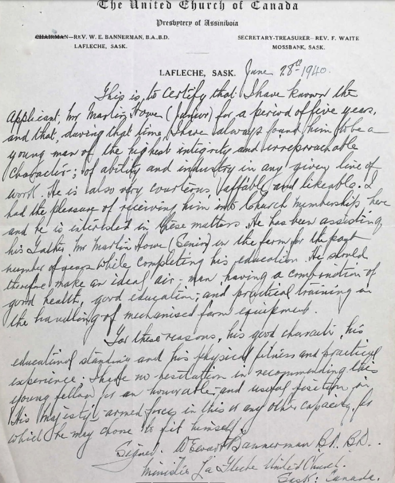 Letter of recommendation