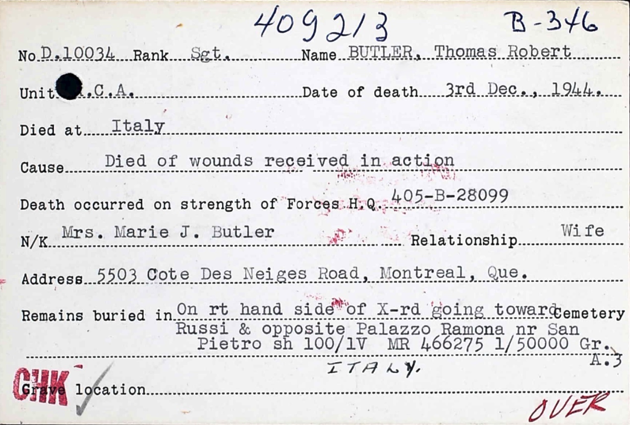 Circumstances of Death Registers