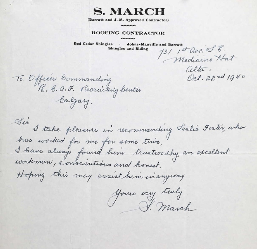 Letter of recommendation