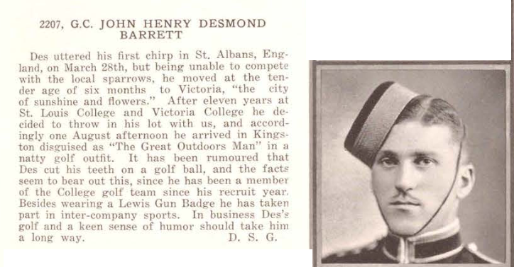 Photo of JOHN HENRY DESMOND BARRETT