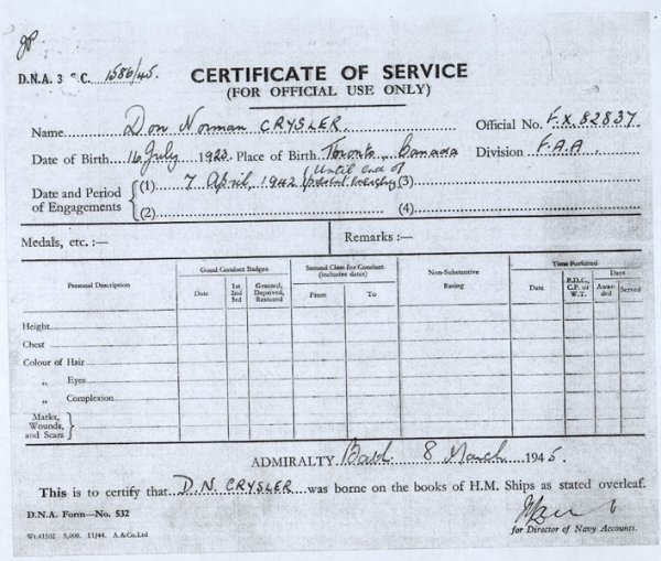 Certificate (page 1)