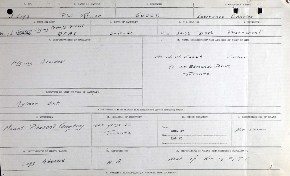 Circumstances of death registers