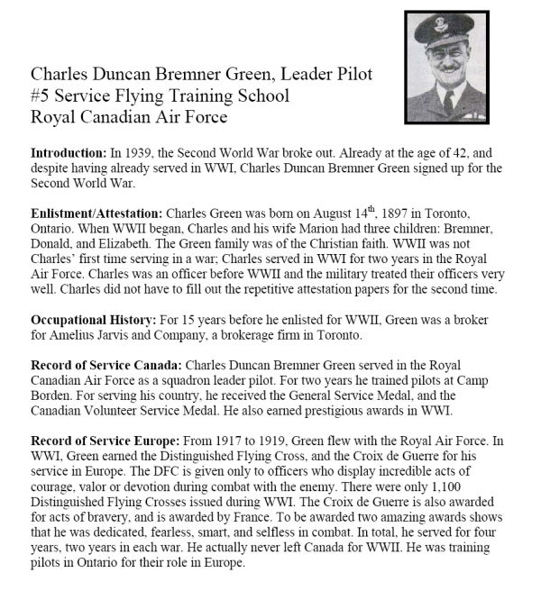 Oakville Remembers Biography