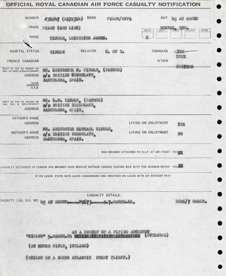 Notification of death