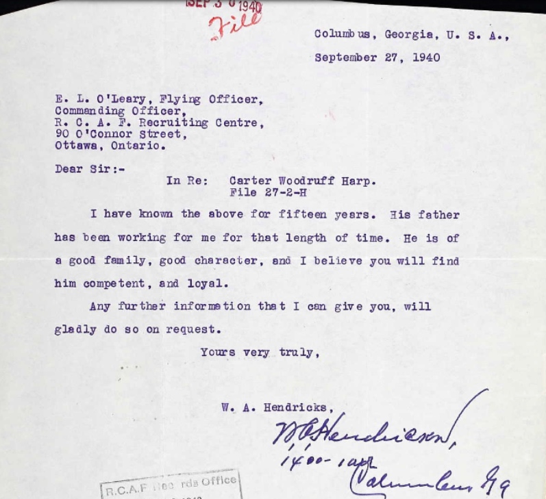 Letter of recommendation