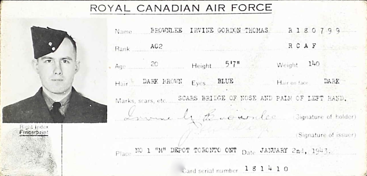 Photo of IRVIN GORDON THOMAS BROWNLEE