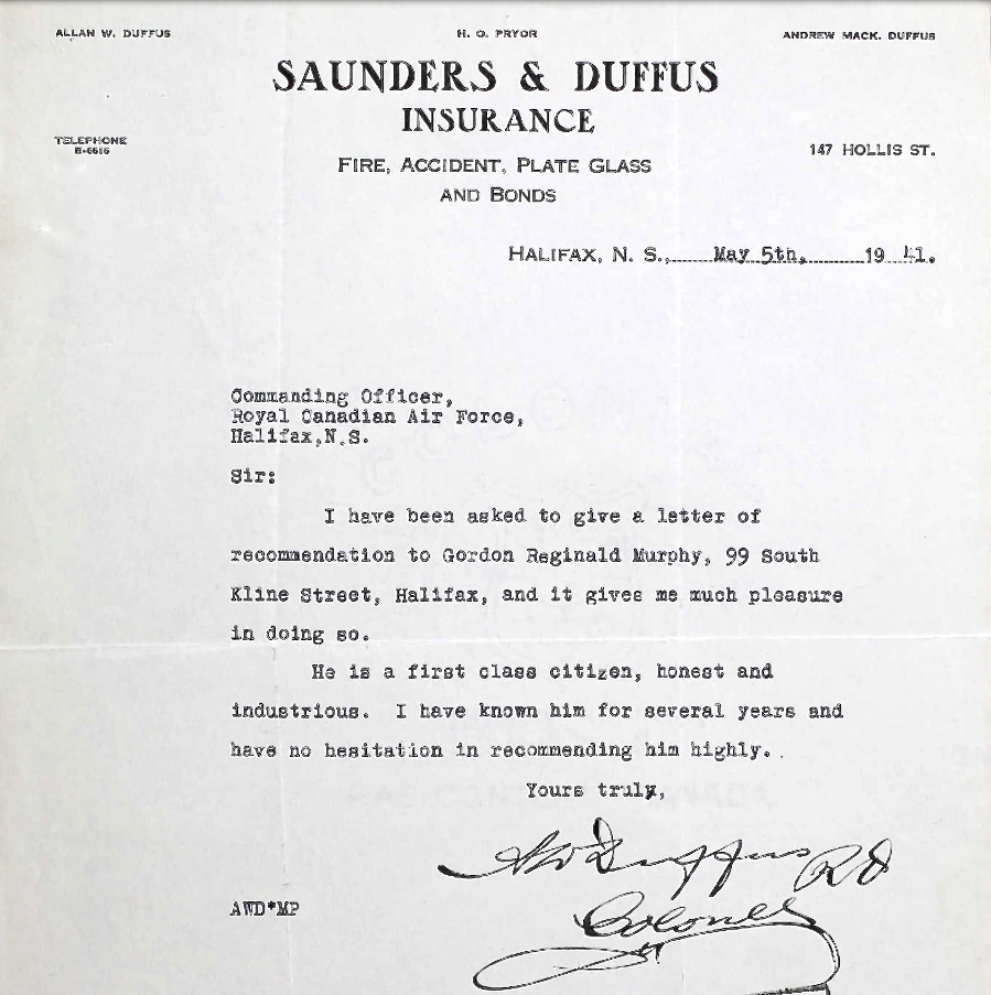 Letter of recommendation