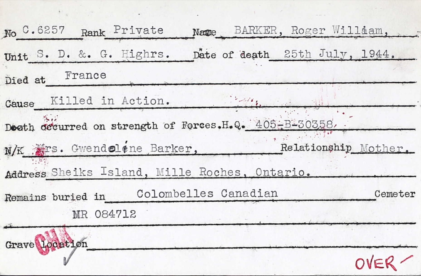 Circumstances of death