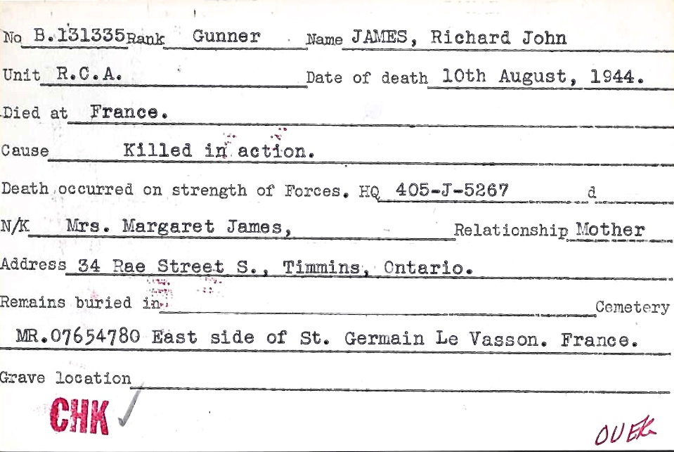 Circumstances of death