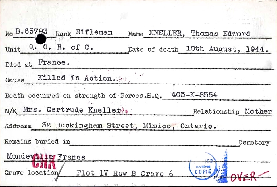 Circumstances of death