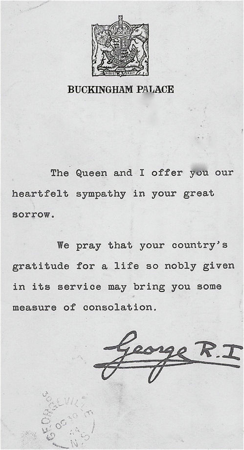 Letter from King George VI