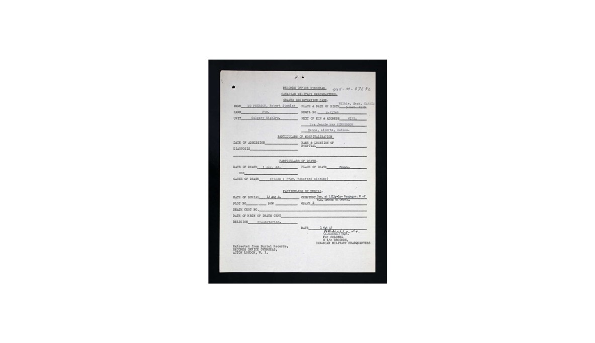 Graves registration form