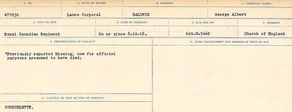 Circumstances of Death Registers