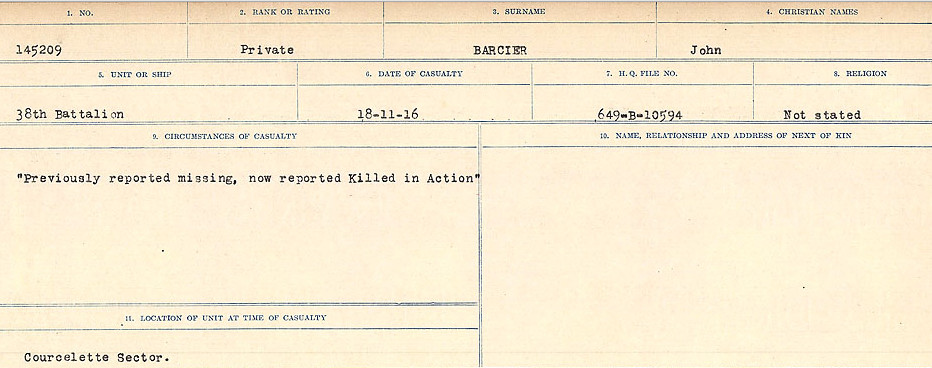 Circumstances of Death Registers