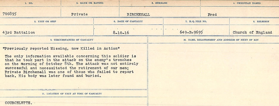 Circumstances of Death Registers