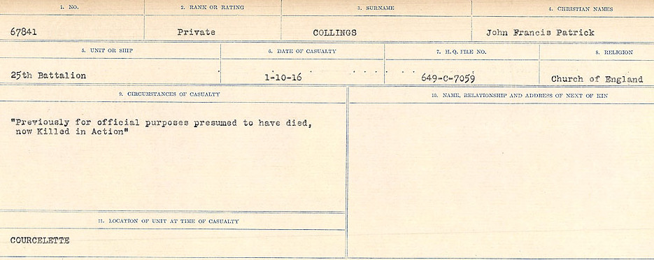 Circumstances of Death Registers