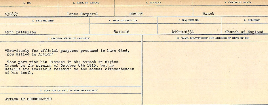 Circumstances of Death Registers