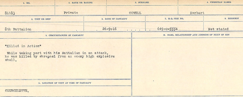 Circumstances of Death Registers