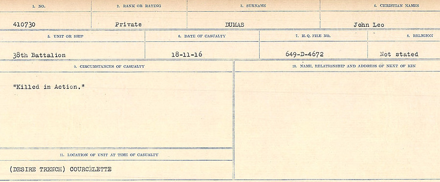Circumstances of death registers