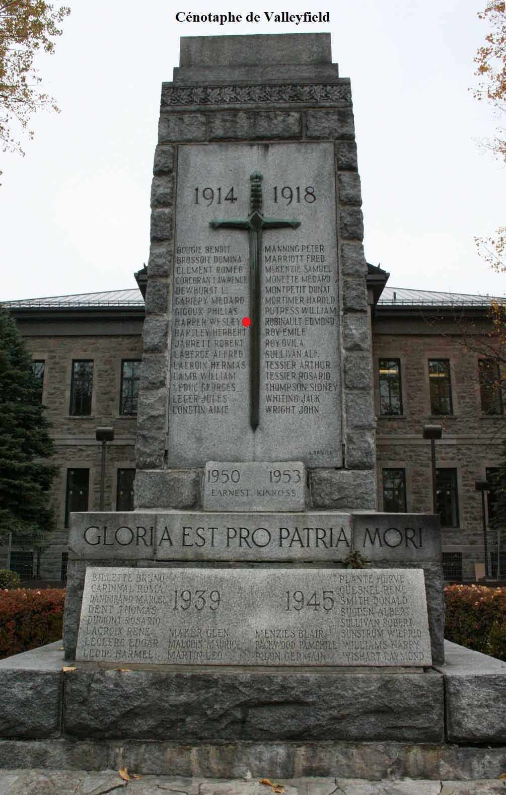 Cenotaph of Valleyfield