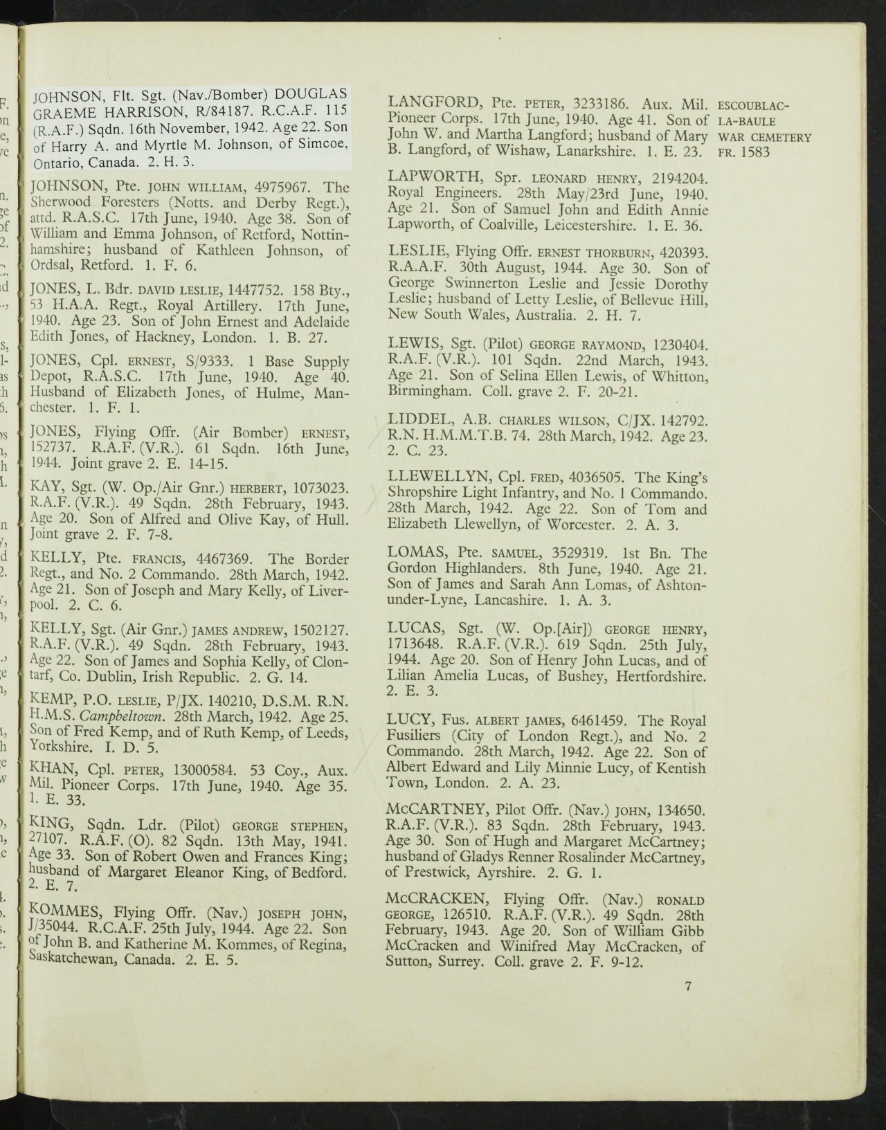 Graves registration form