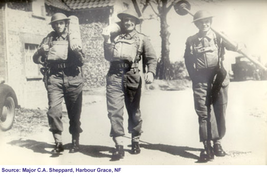 Newfoundlanders fighting overseas