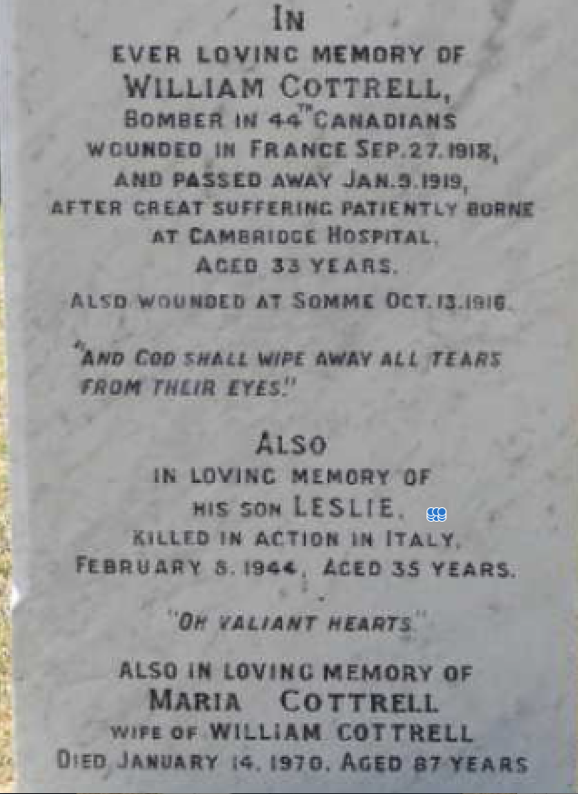 Grave marker